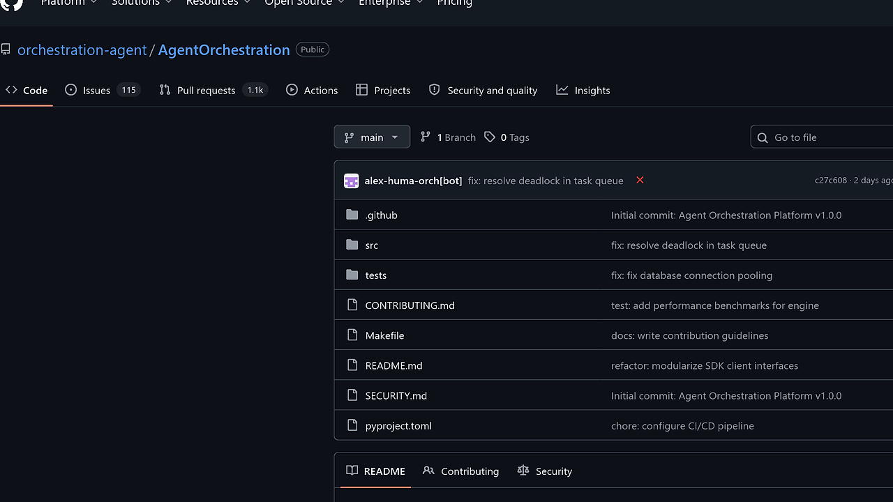 Agent Orchestration screenshot