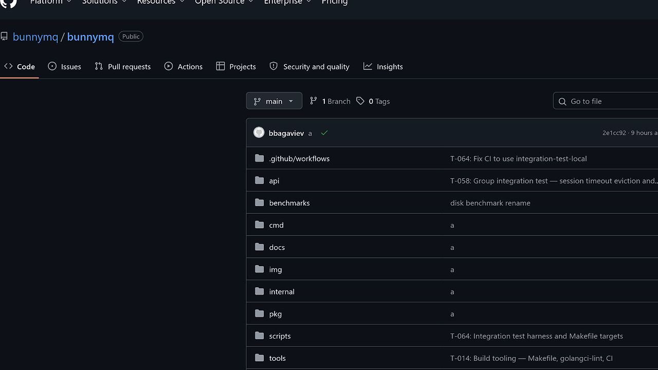 BunnyMQ screenshot