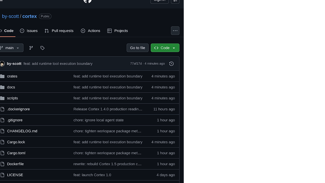 Cortex screenshot