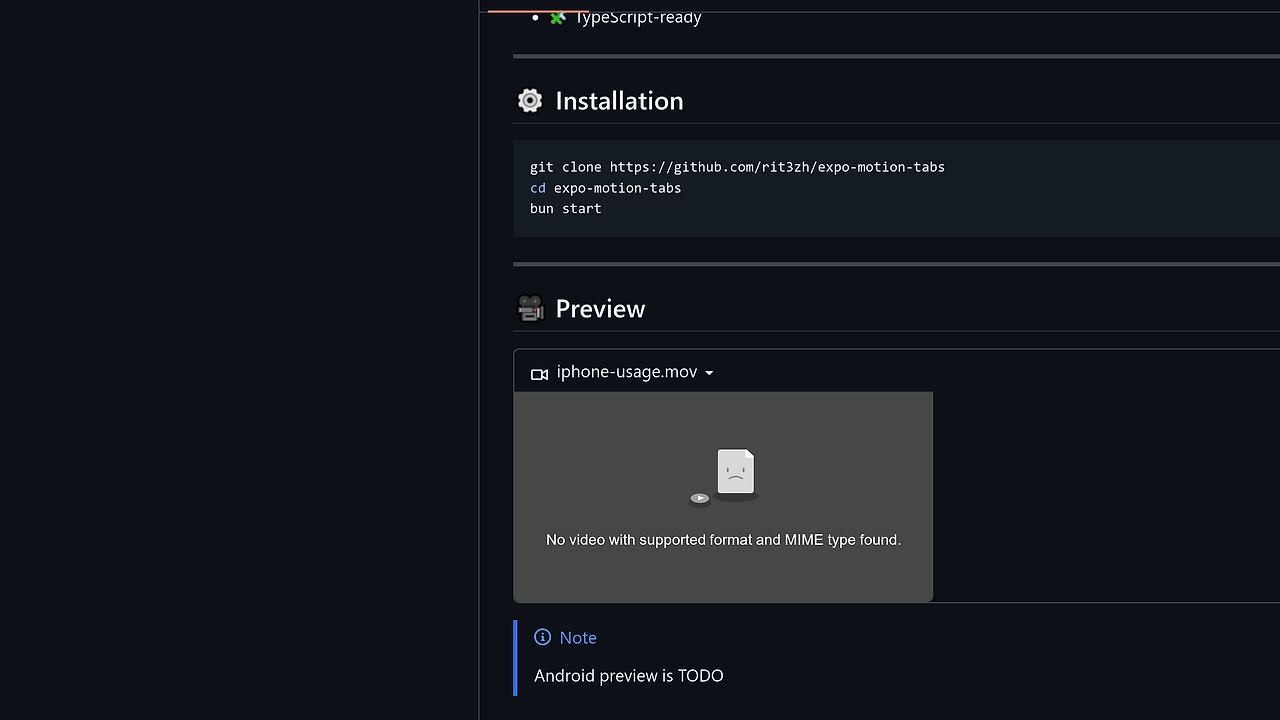 expo-motion-tabs screenshot