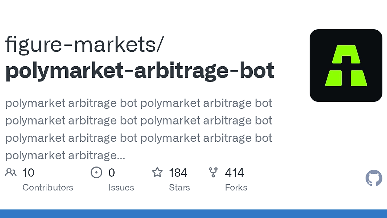 Polymarket Arbitrage Bot screenshot