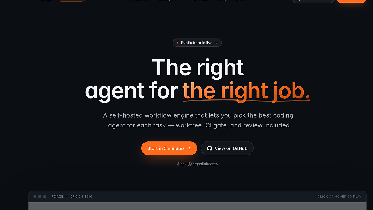Forge screenshot