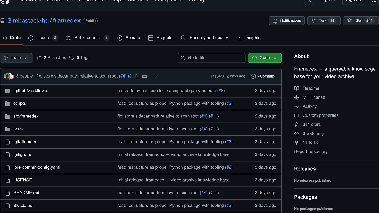 framedex screenshot