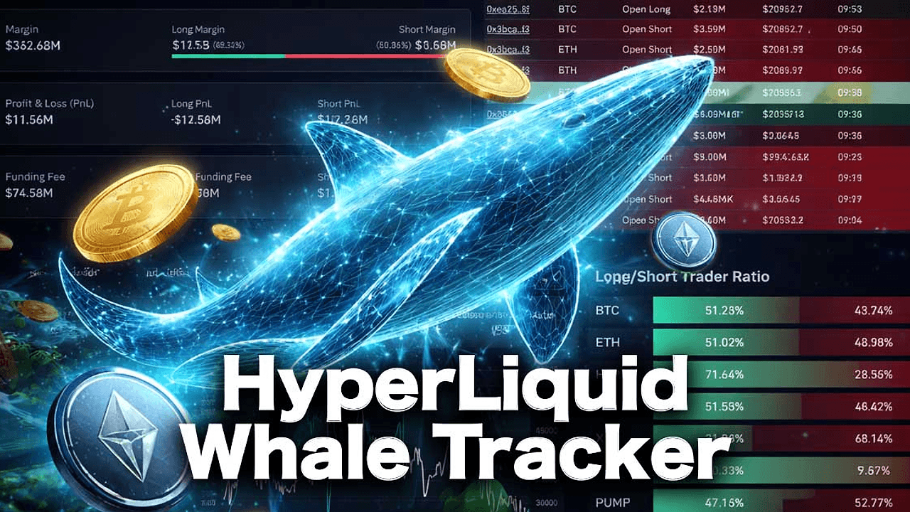 Hyperliquid Whale Order Tracker screenshot