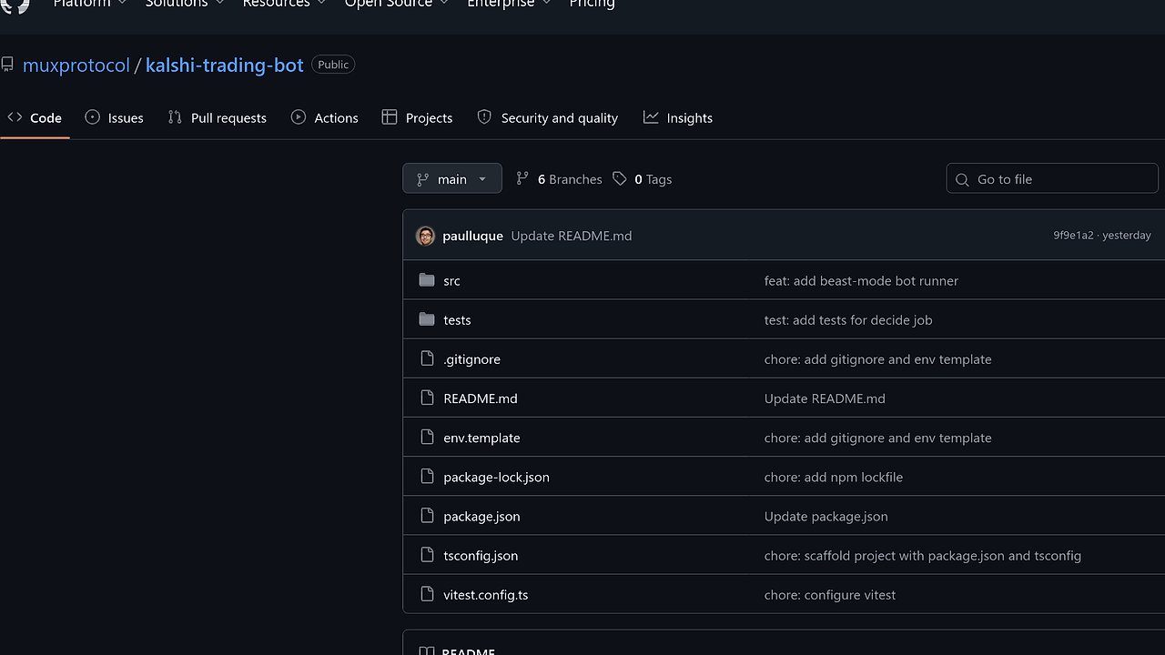 Kalshi AI Trading Bot screenshot