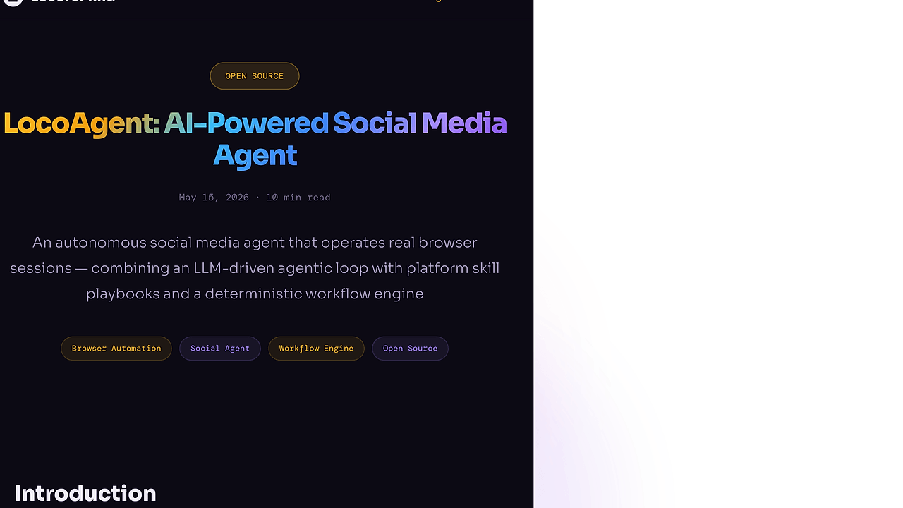 LocoAgent screenshot