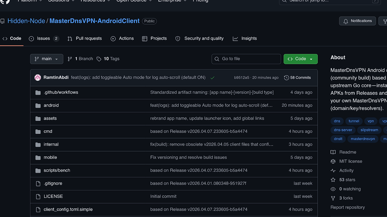 MasterDnsVPN Android Client: Best VPN Client for Android in 2026
