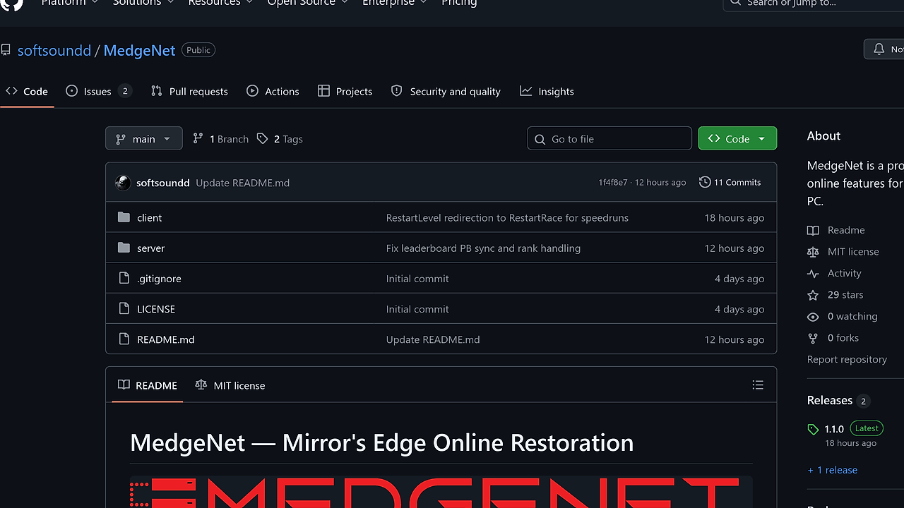 MedgeNet screenshot