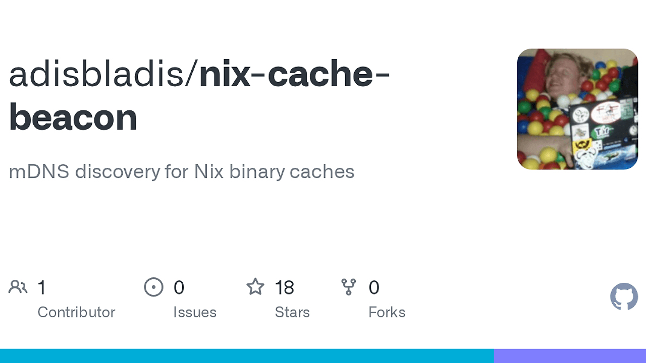 nix-cache-beacon screenshot
