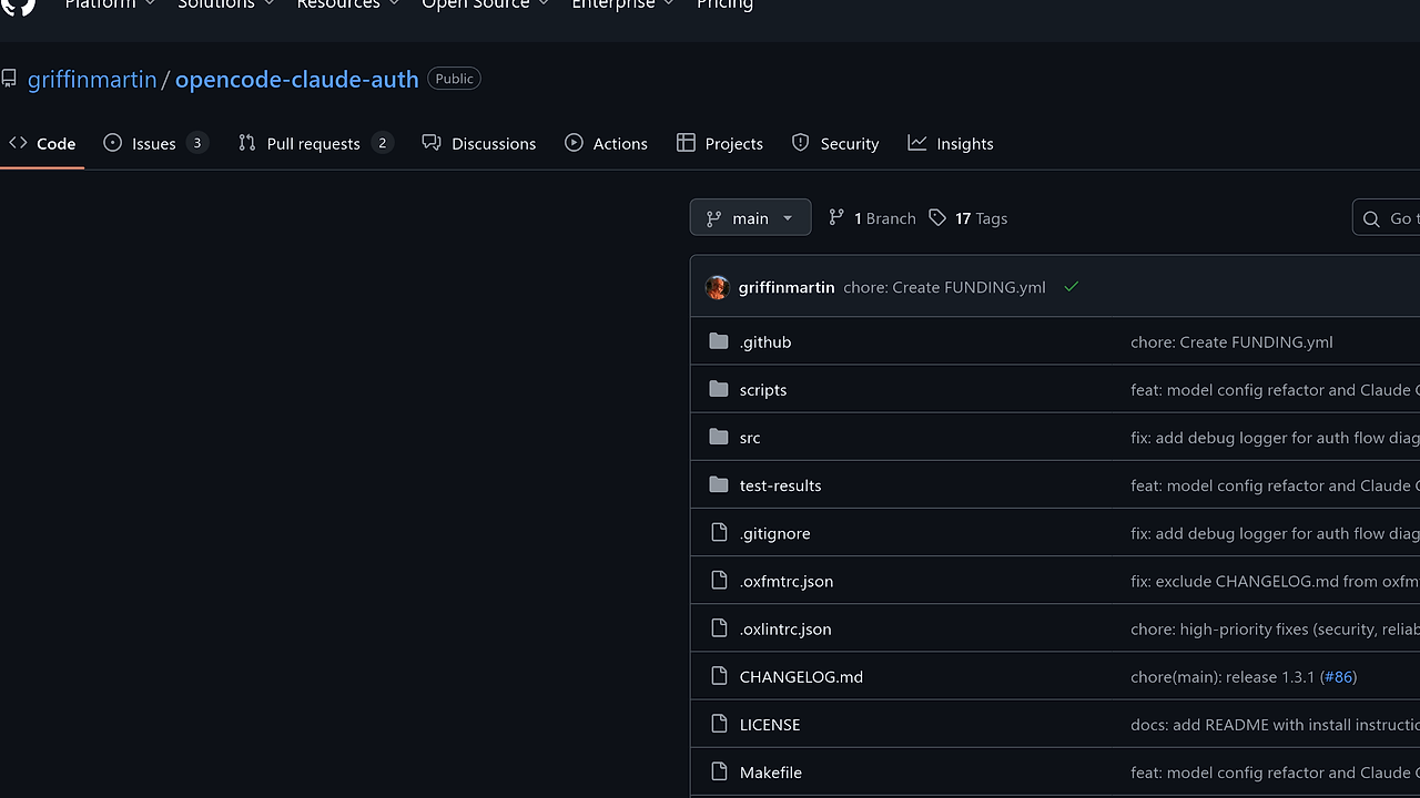 opencode-claude-auth screenshot