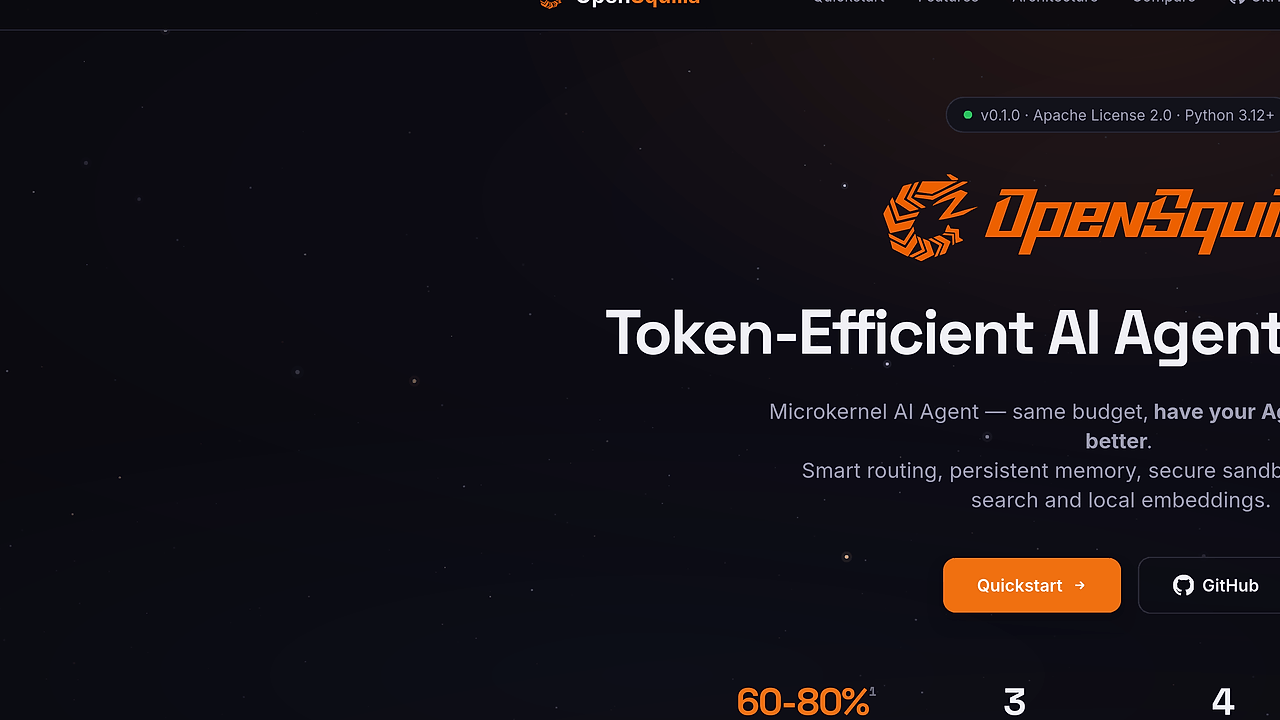 OpenSquilla screenshot