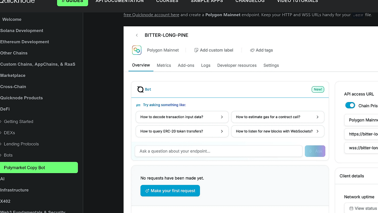 Polymarket Copy Trading Bot screenshot