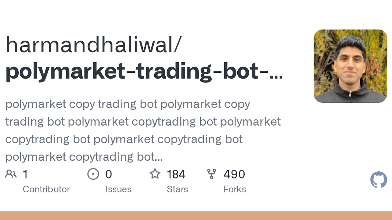 Polymarket Trading Bot screenshot