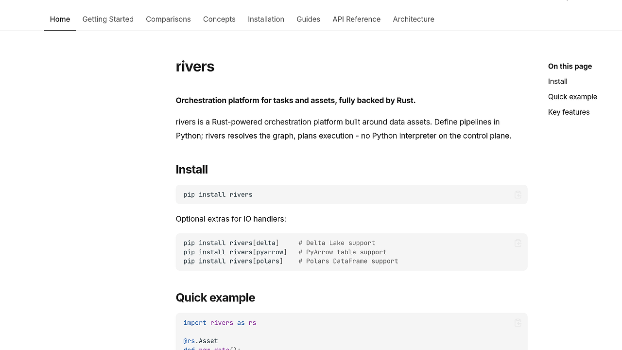 rivers screenshot