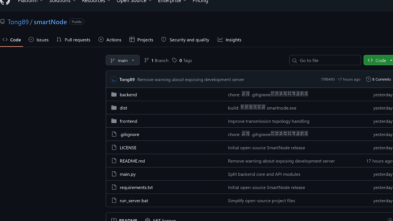 SmartNode screenshot