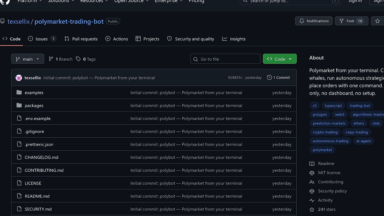 Polybot screenshot