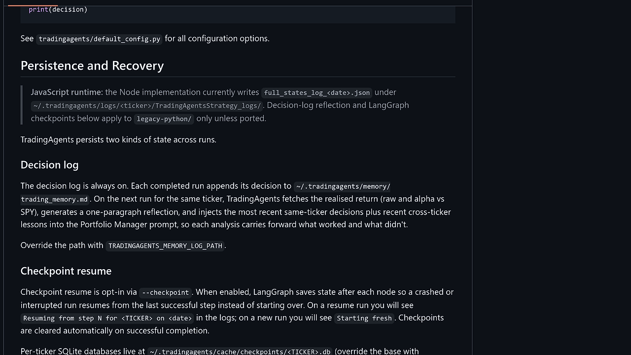 TradingAgents screenshot
